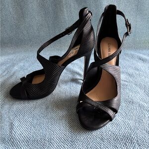 Gianni Bini Black Strappy Heels